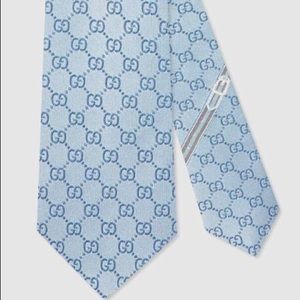 Gucci Sky Blue GG TIE